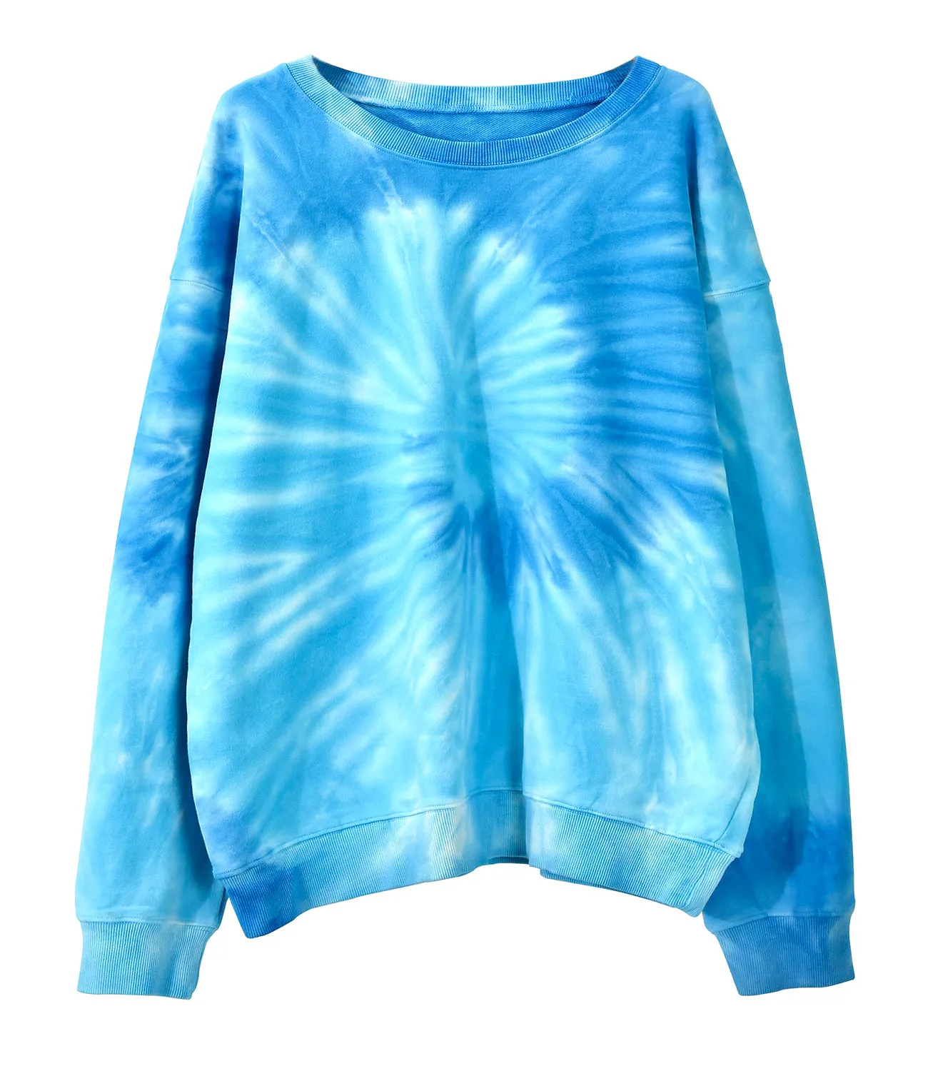 Amazhiyu Men's Tie Dye Crewneck Pullover Hoodie