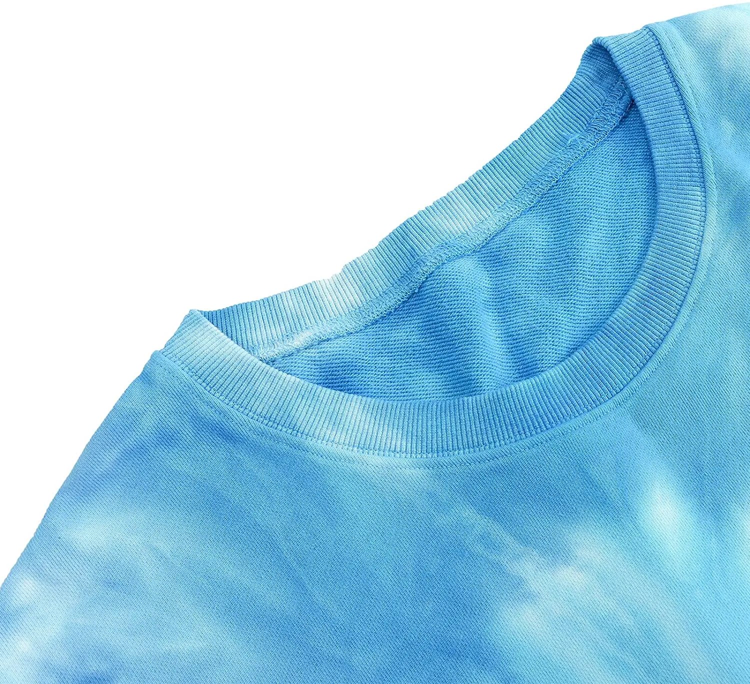 Amazhiyu Men's Tie Dye Crewneck Pullover Hoodie