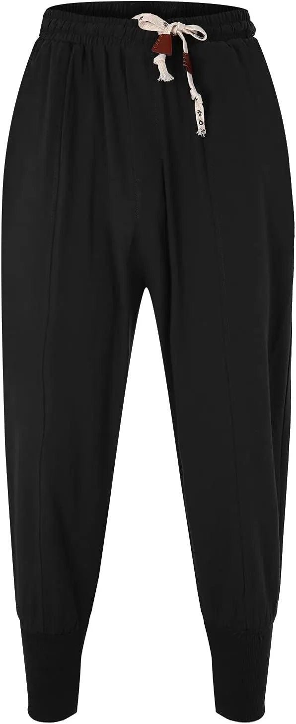 Cargo Pants for Men Relaxed Fit Pants Drawstring Sports Trousers Men's Casual Cargo Pants Loose Fit Jogger Sweatpants
