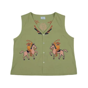 COWGIRL VEST LIGHT GREEN