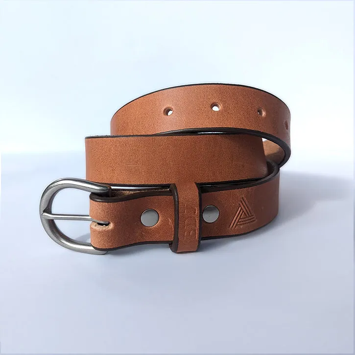 Light Brown Leather Belt