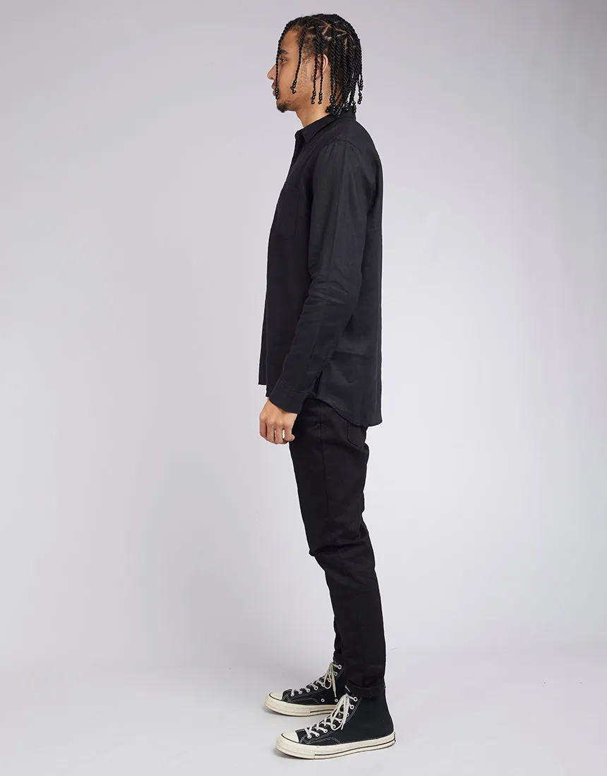 Linen Shirt - Black