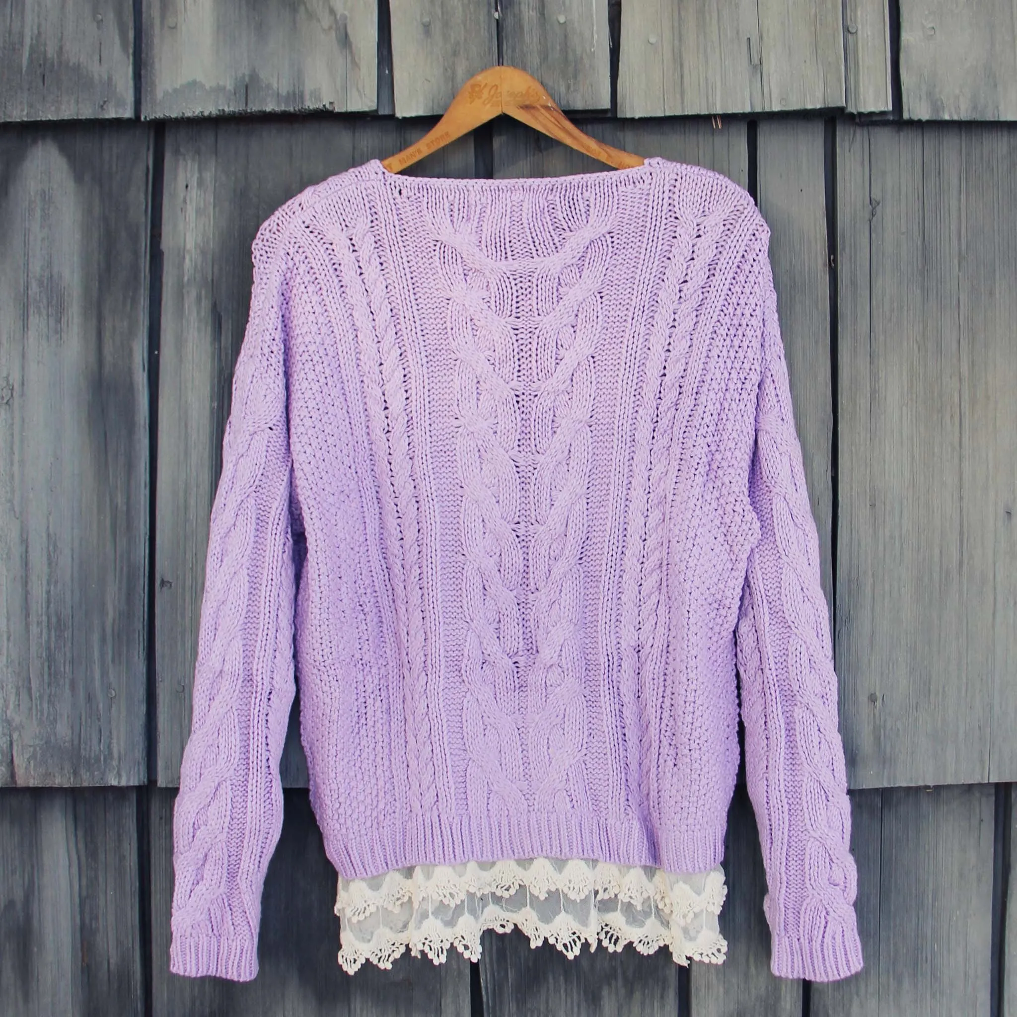 Misty Lake Fisherman's Sweater