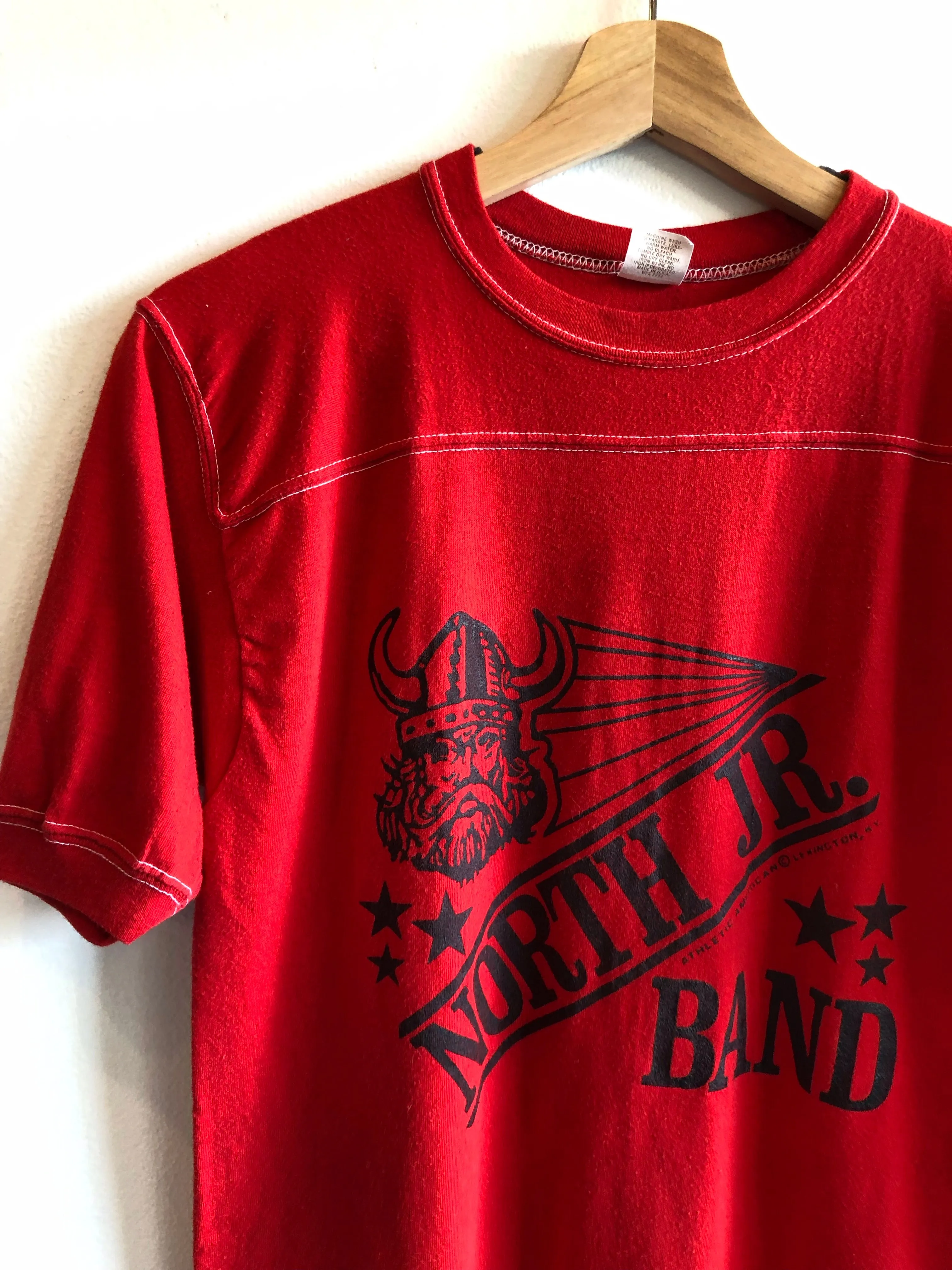 Vintage 1970s Jr Band Football Jersey T-Shirt