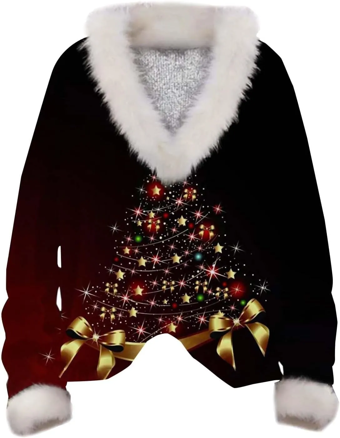 Womens Oversized Sweatshirt Loose V Neck Fleece Long Sleeve Pullovers Waffle Knit Winter Warm Tops Blouses Clothes